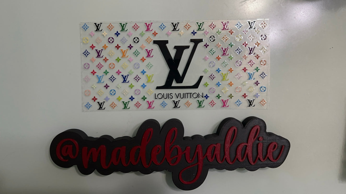 black lv & colorful lv