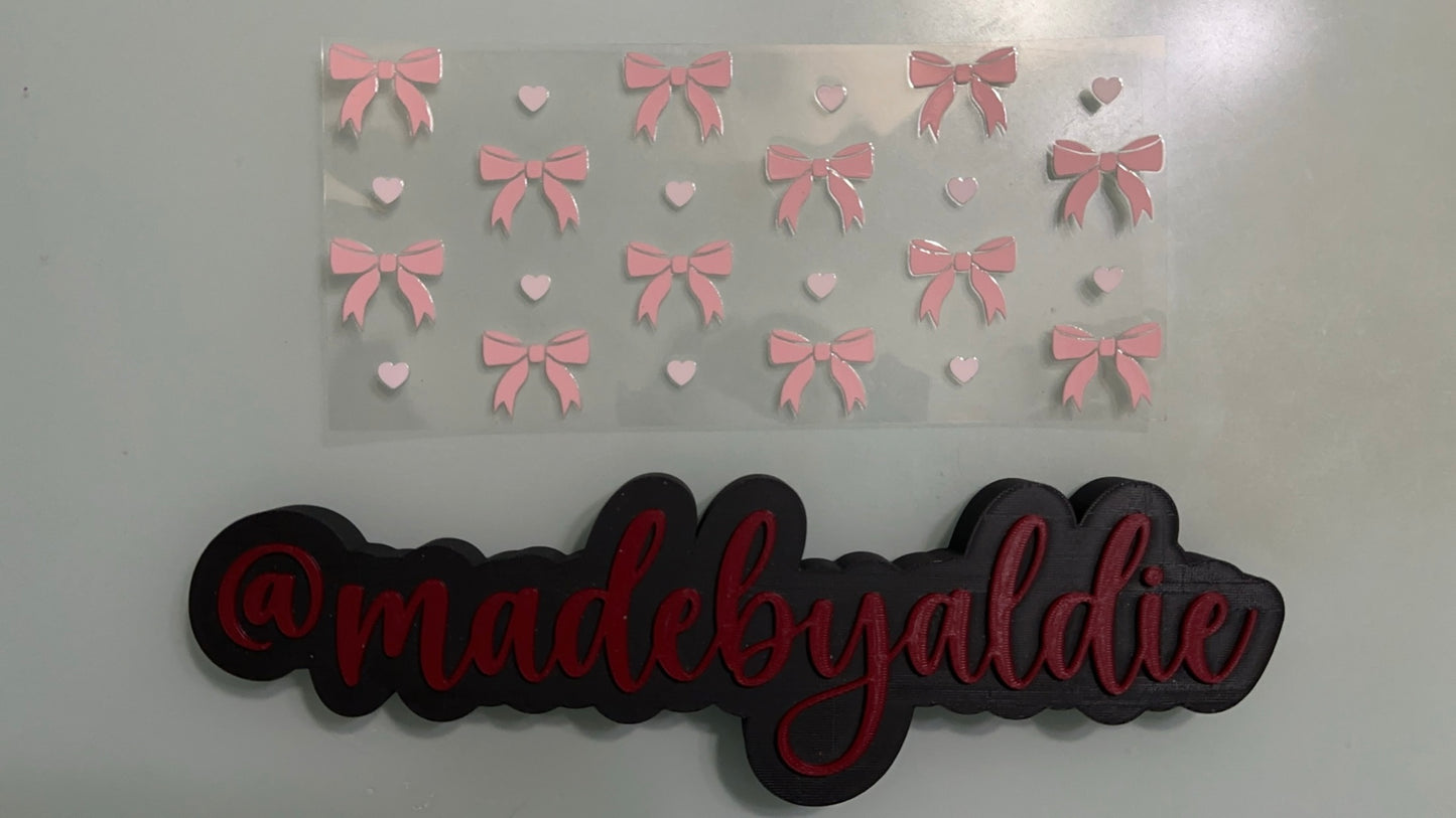 bows & light pink hearts