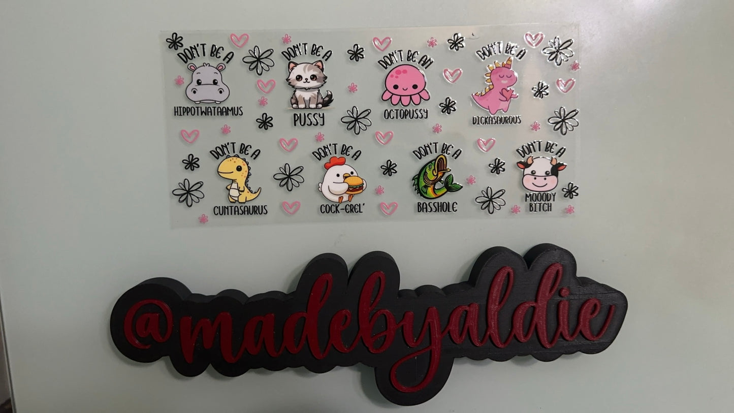 “don’t be” swears