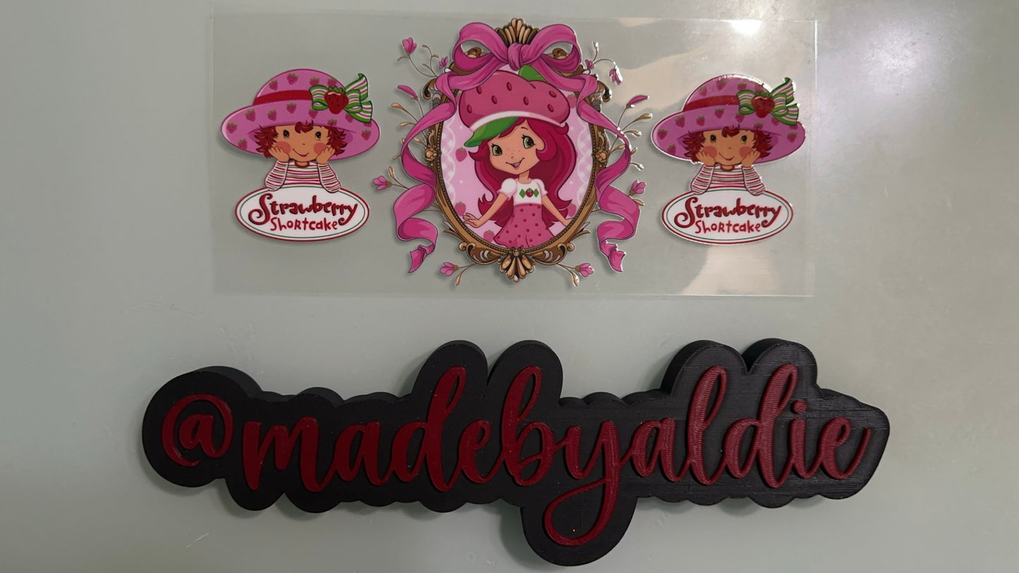 strawberry shortcake in photo frame