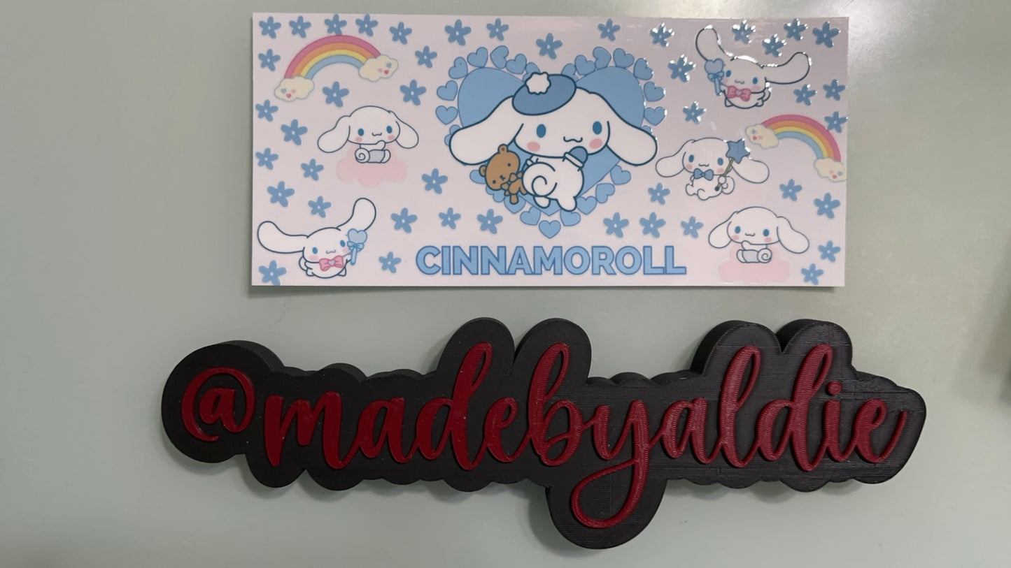 cinnamoroll w flowers & rainbows