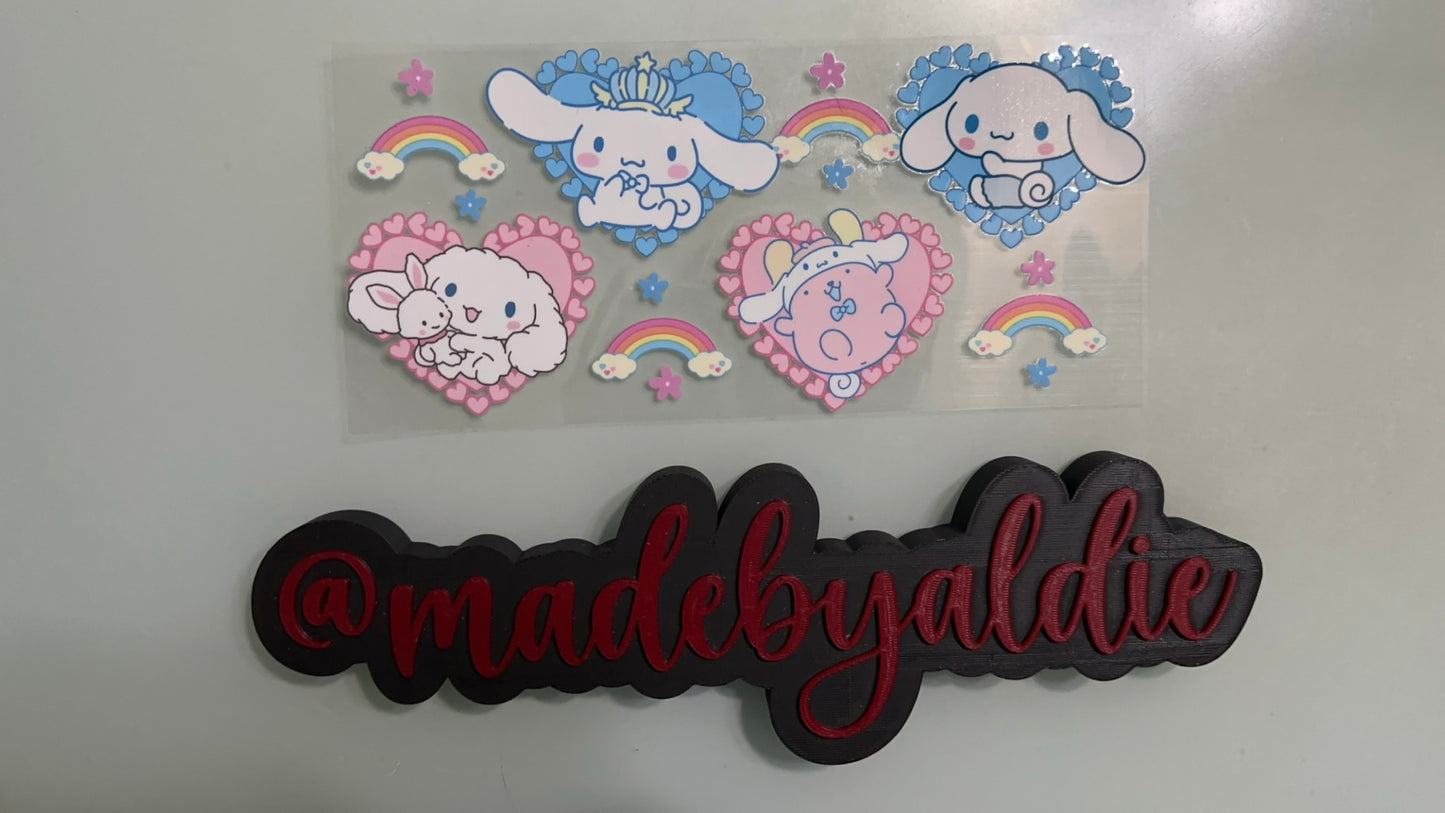 cinnamoroll & pink pompompurin