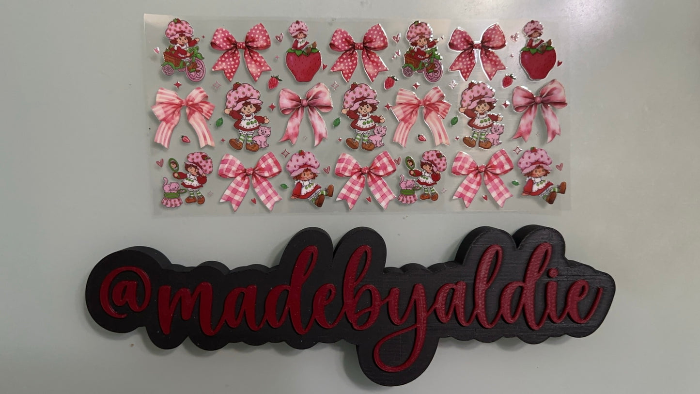 strawberry shortcake w bows