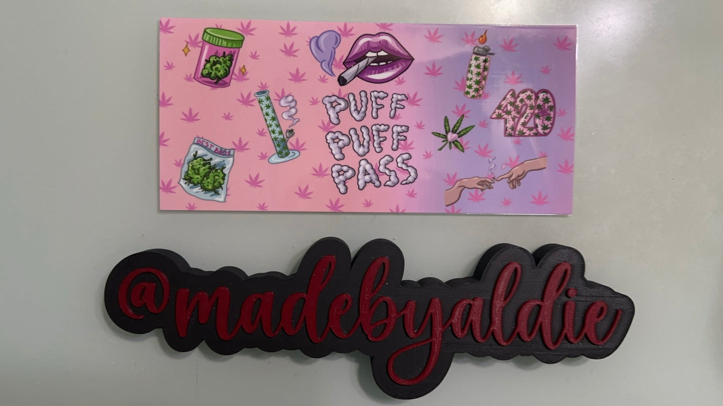 pink & purple puff puff pass