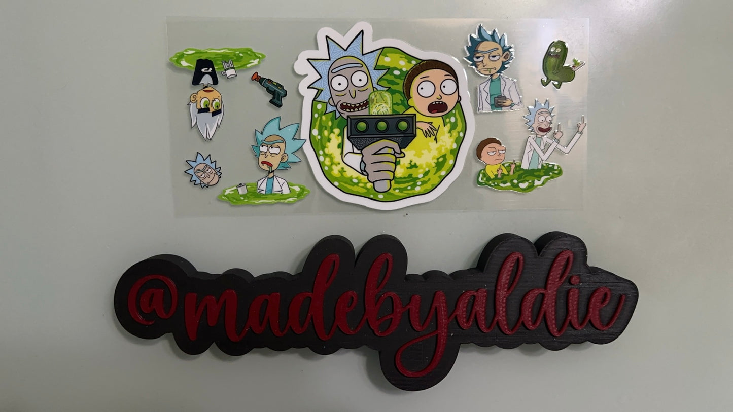 rick & morty w portal gun