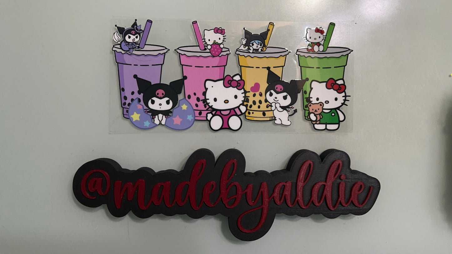 hello kitty & kuromi boba