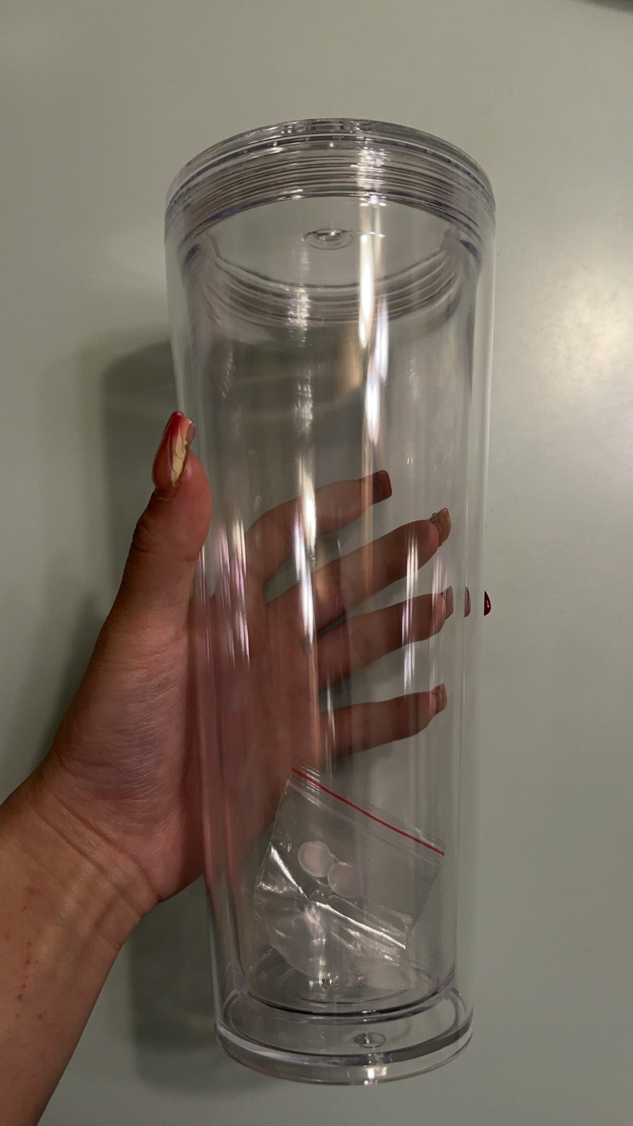 24oz acrylic snowglobe