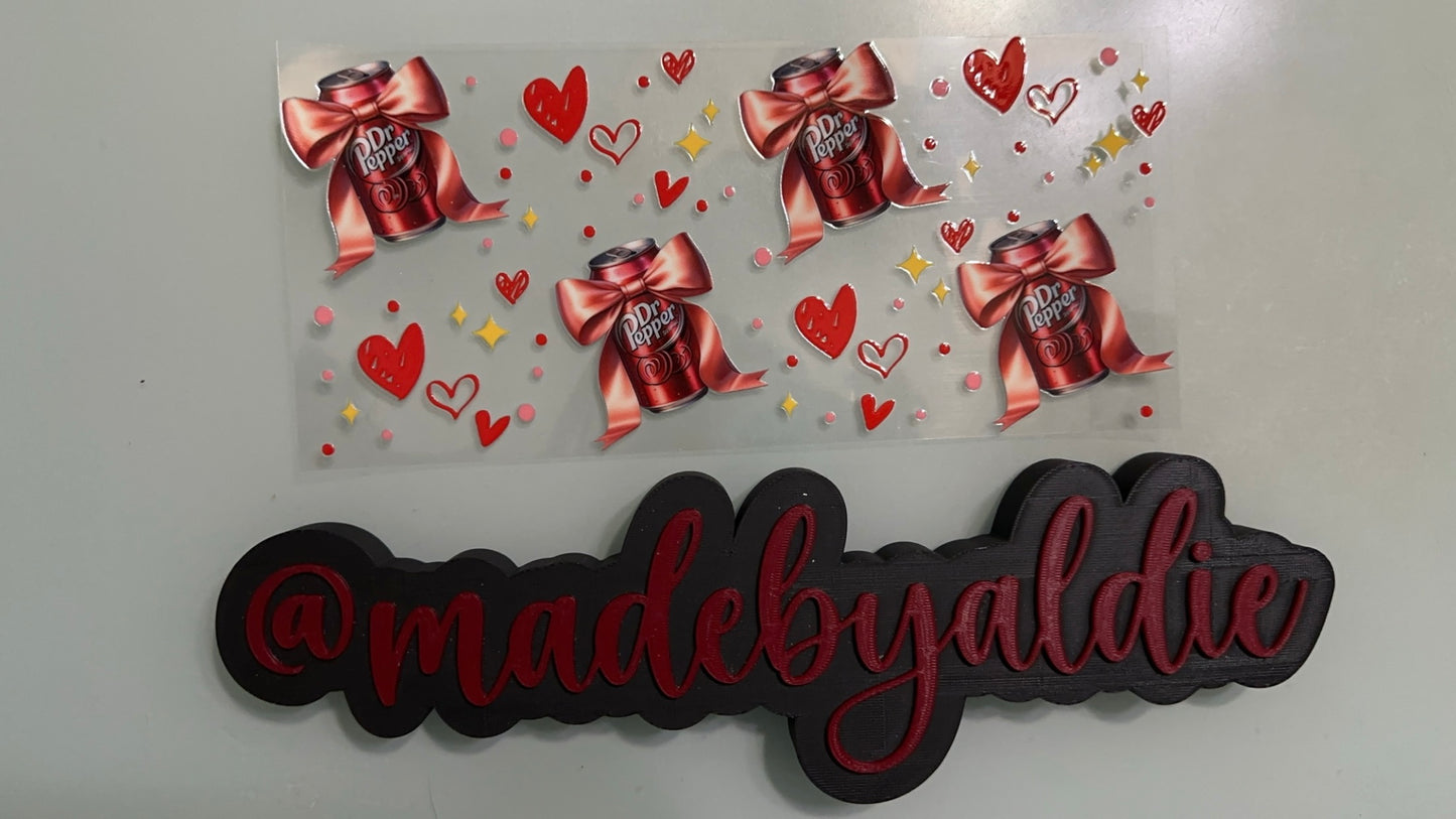 dr pepper w hearts & sparkles