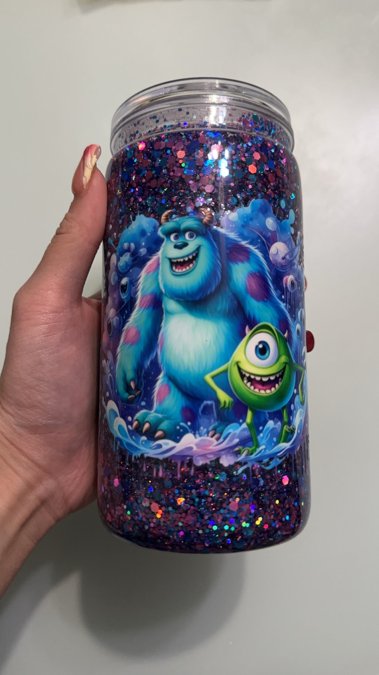 16oz acrylic sulley & wazowski