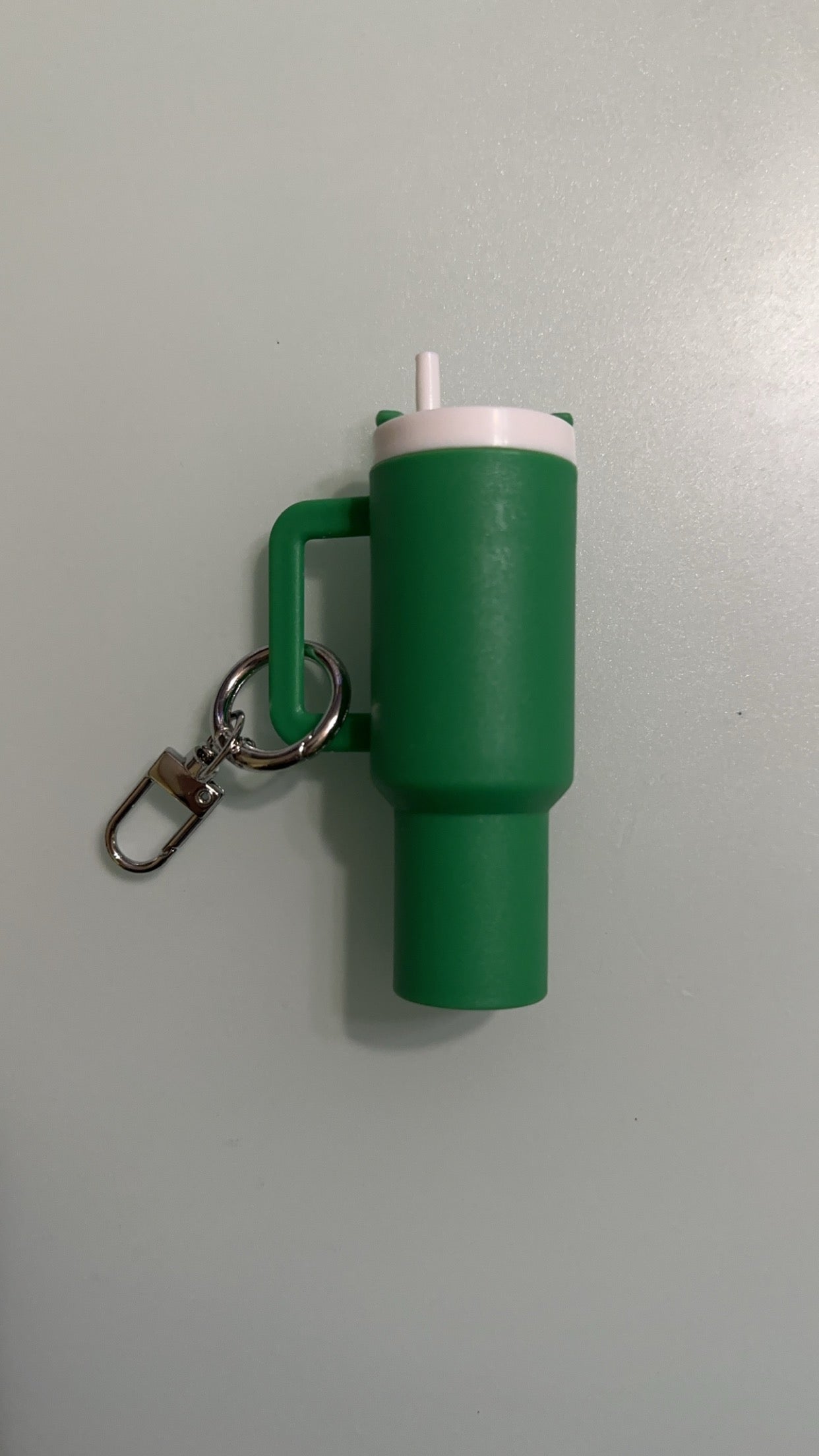 green mini tumbler keychain
