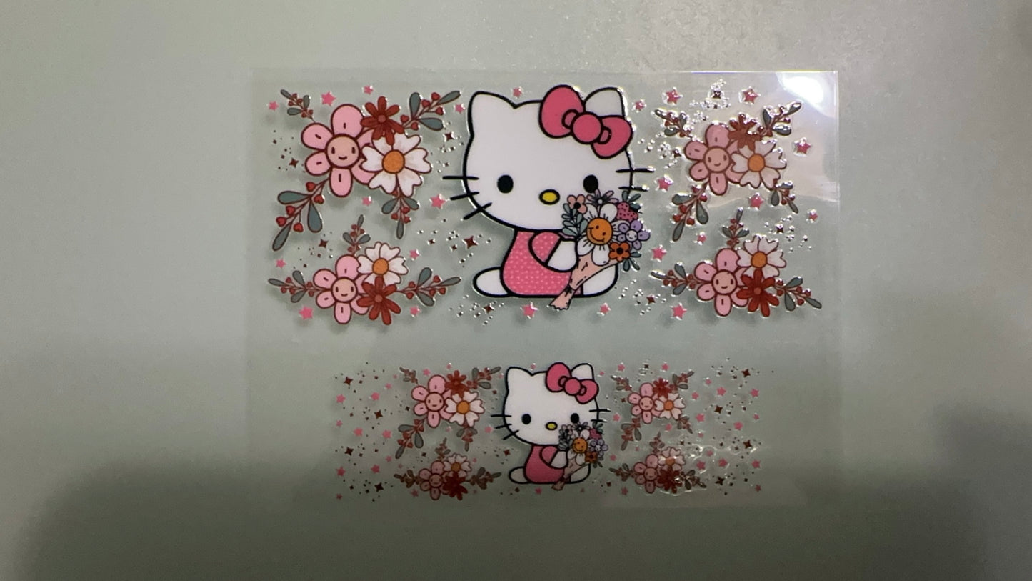 hello kitty w bouquet & sparkles mini keychain wrap