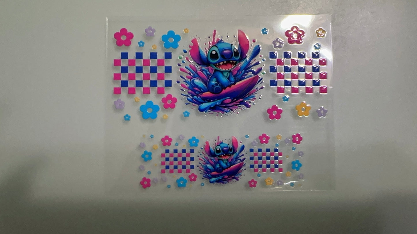 stitch surfing mini keychain wrap