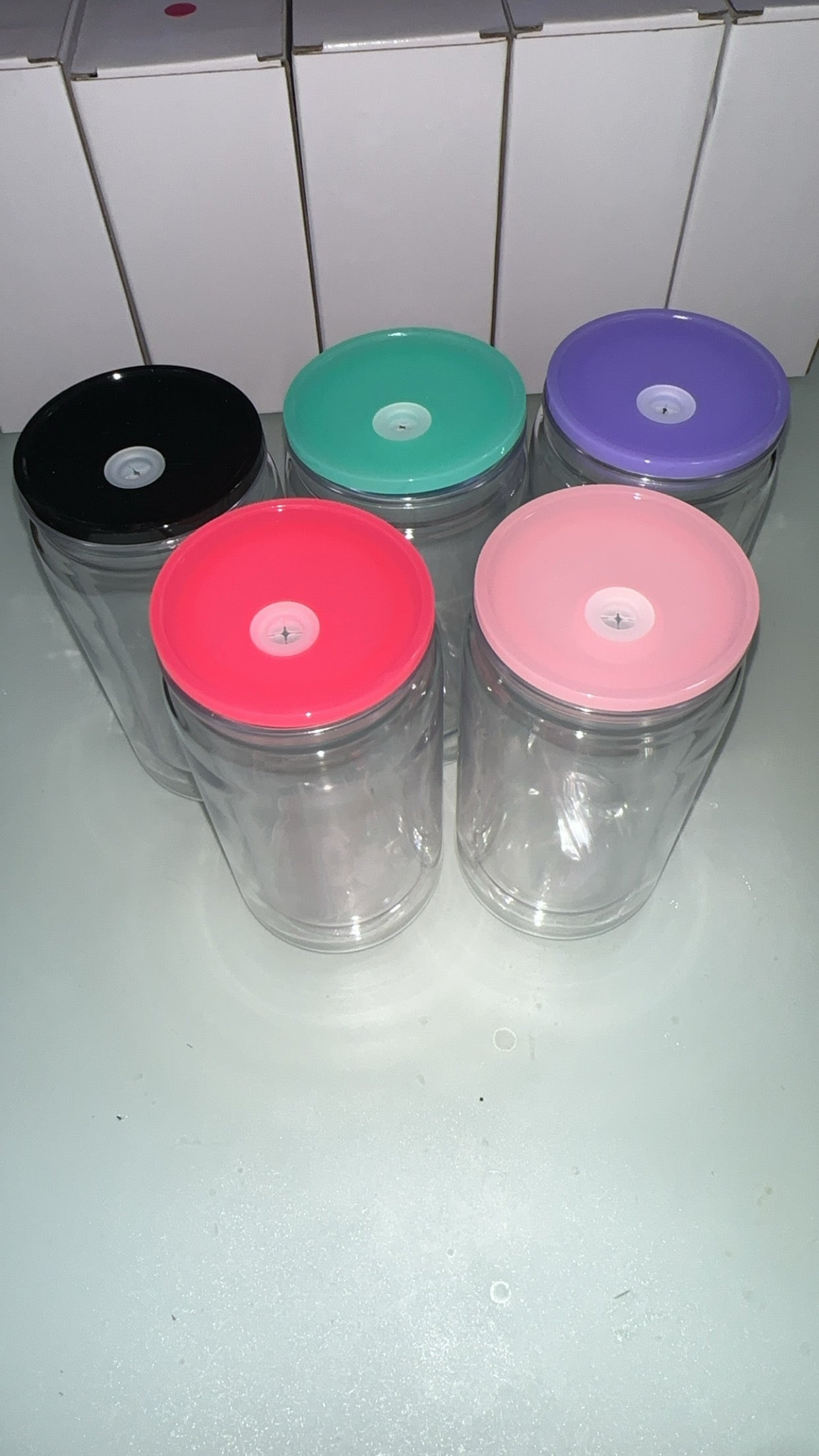 16oz acrylic snowglobe