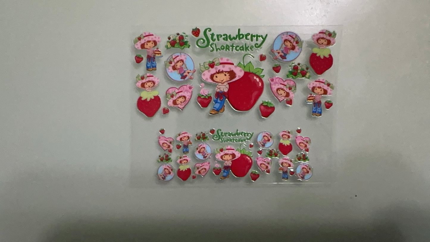 strawberry shortcake mini keychain wrap