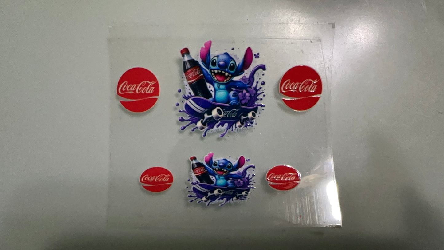 stitch & coke mini keychain
