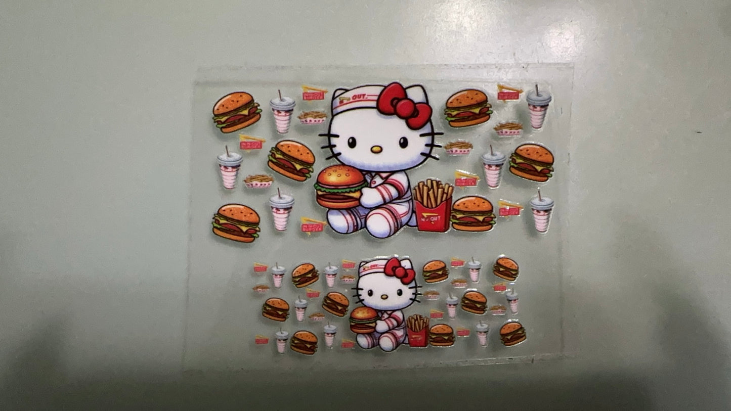 hello kitty in n out mini keychain wrap