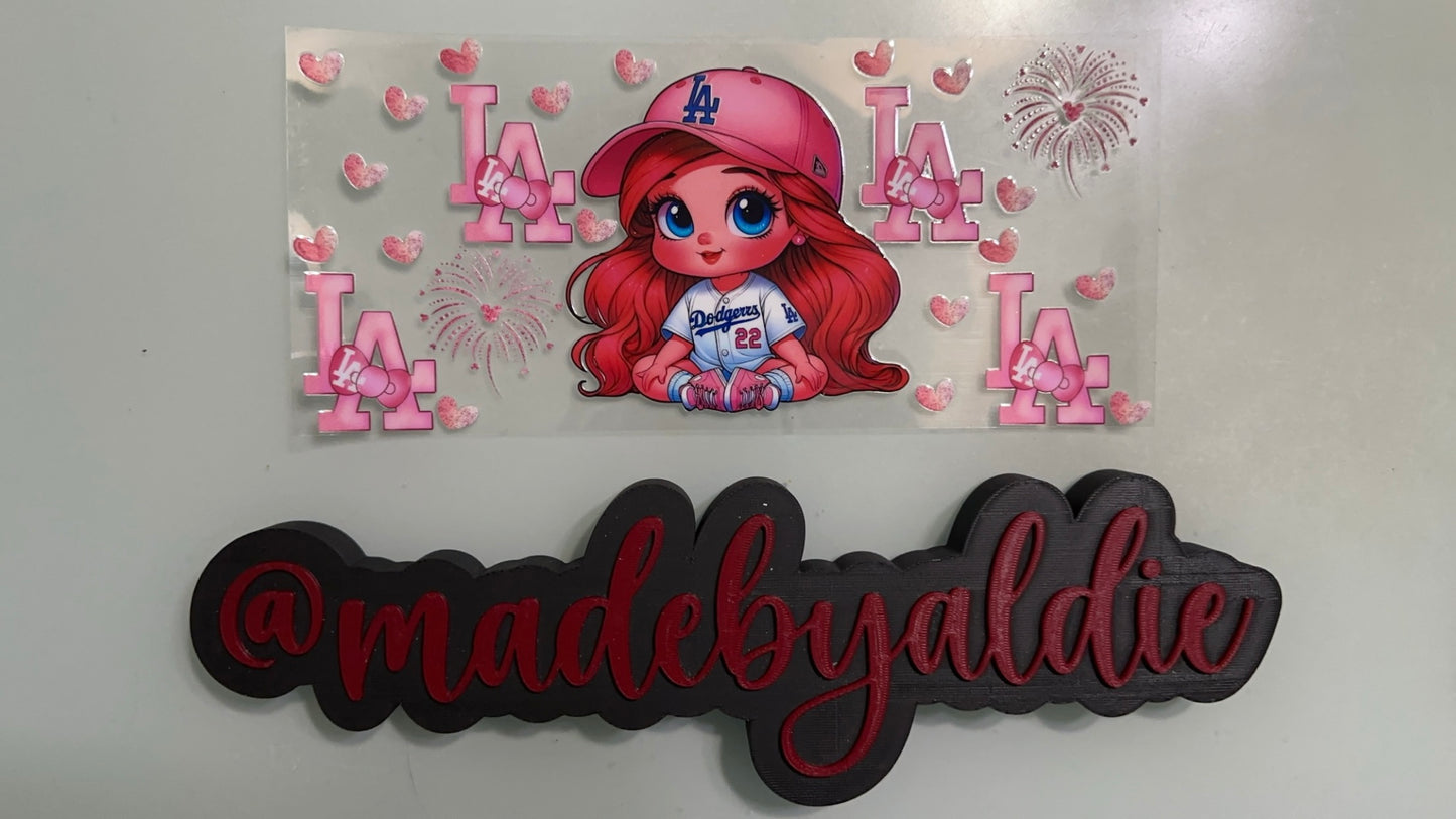 cartoon girl dodgers