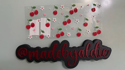 cherries, flowers & bows