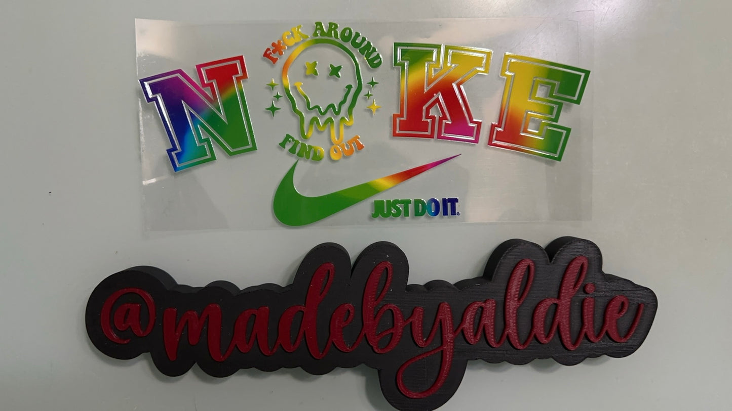 rainbow nike f around, find out