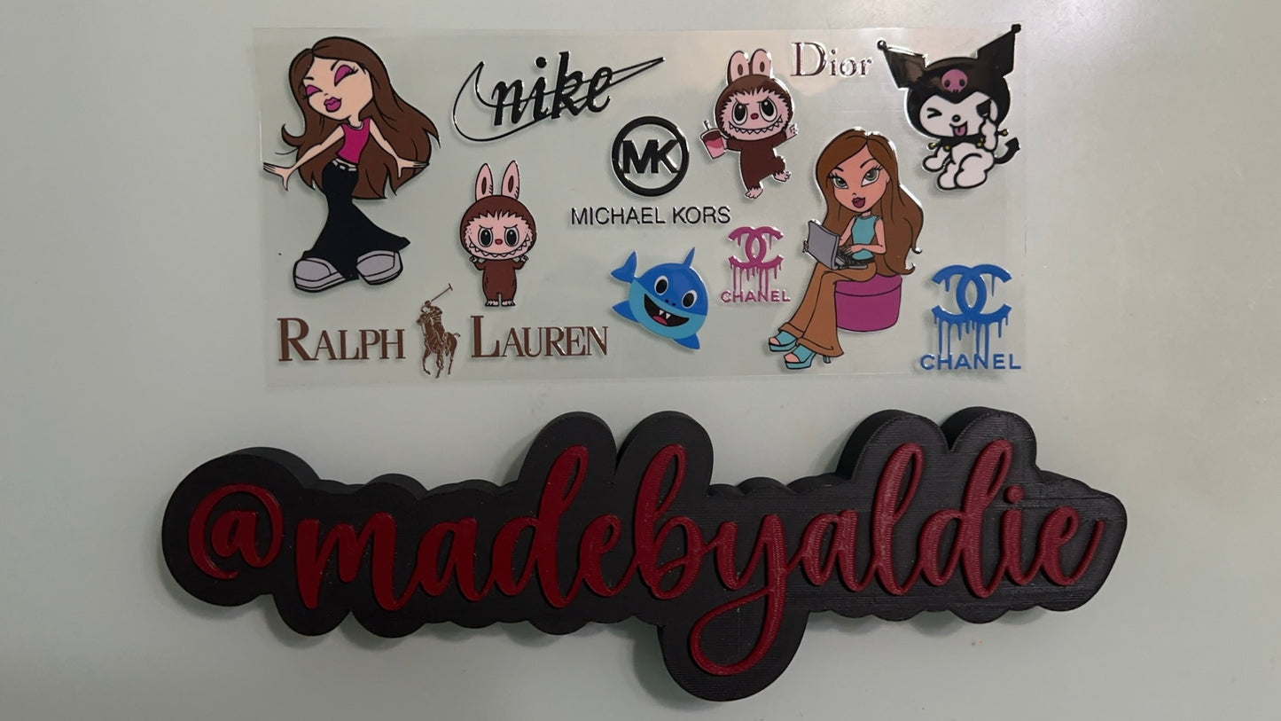 bratz, baby shark & designer