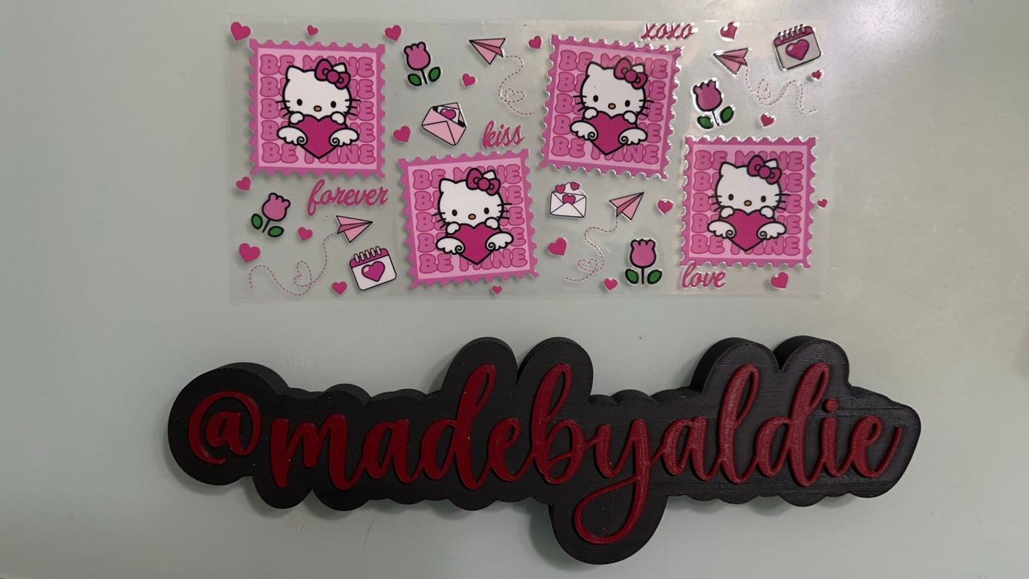 hello kitty "be mine" stamps