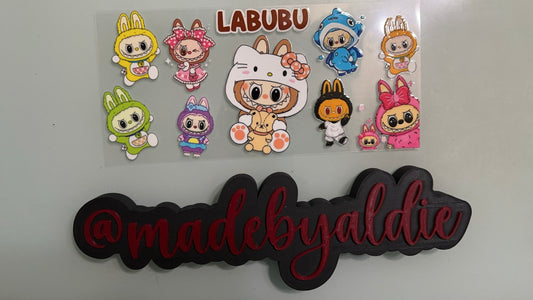 hello kitty & diff labubus