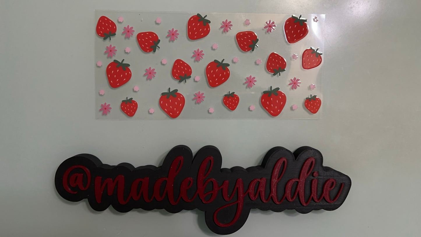 strawberries & flowers