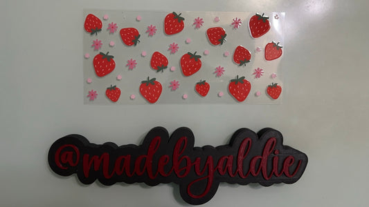 strawberries & flowers