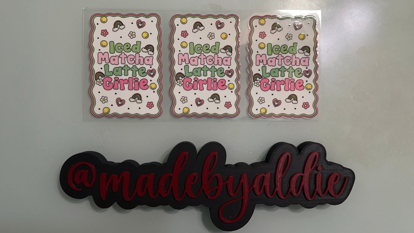 iced matcha latte girlie