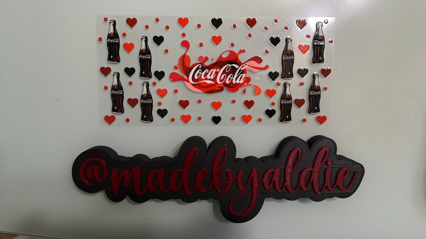 coke w hearts & dots