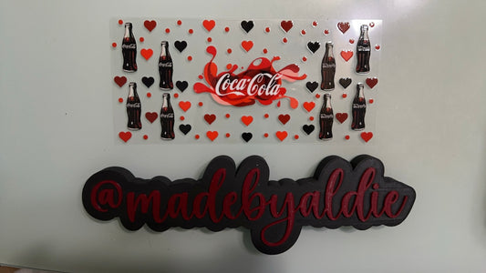 coke w hearts & dots