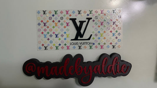 black lv & colorful lv