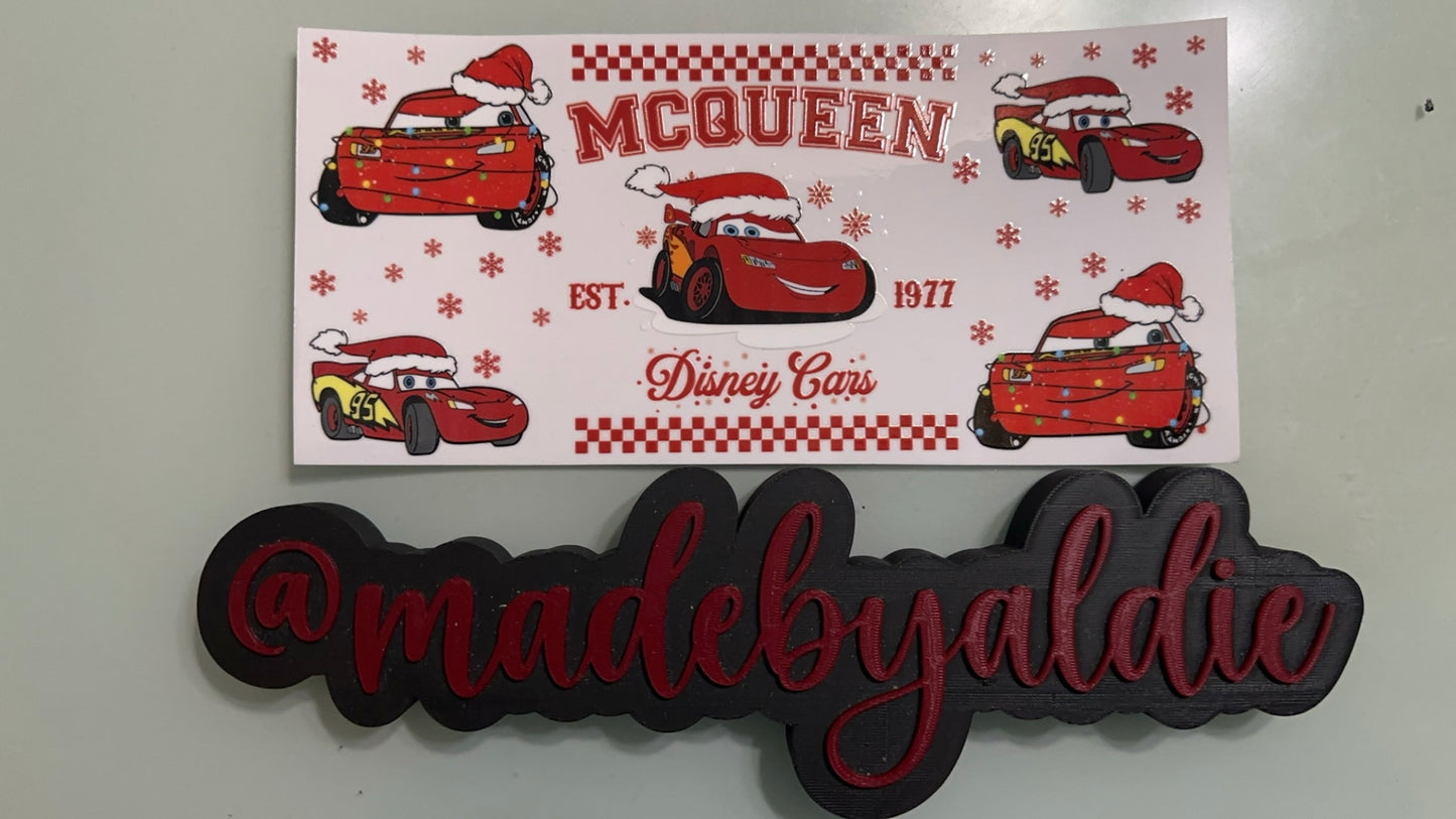 lightning mcqueen disney cars - est 1977