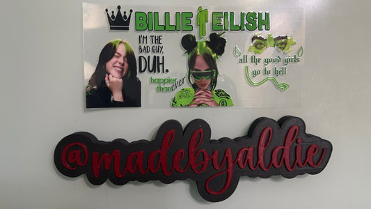 billie eilish w green hair