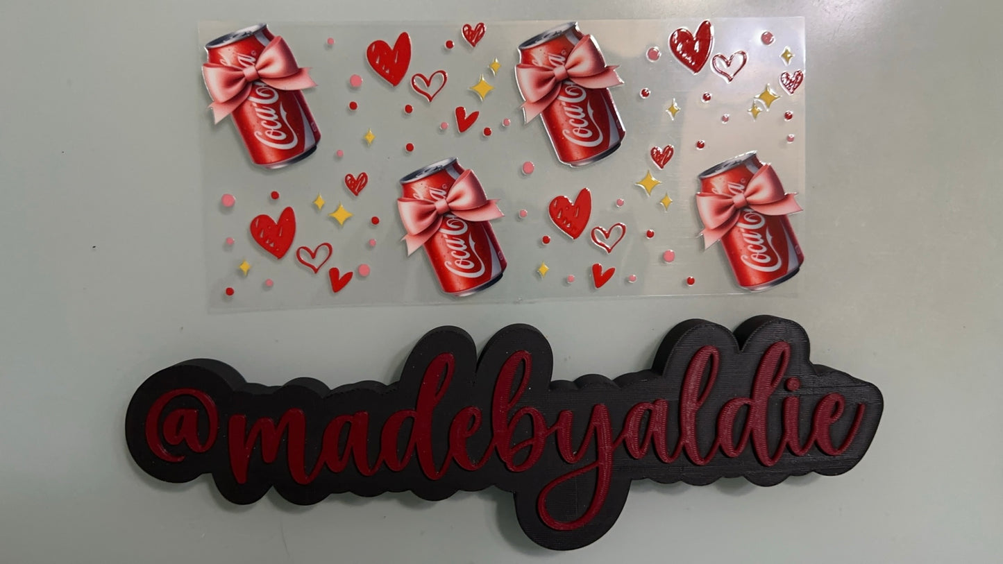 coke w hearts & sparkles