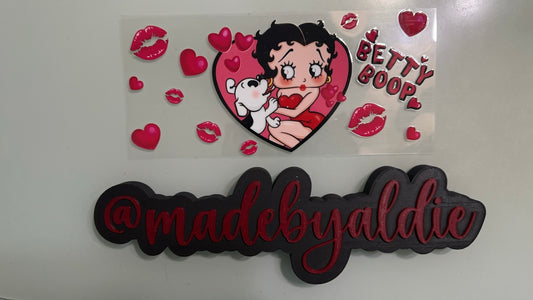 betty boop w dog