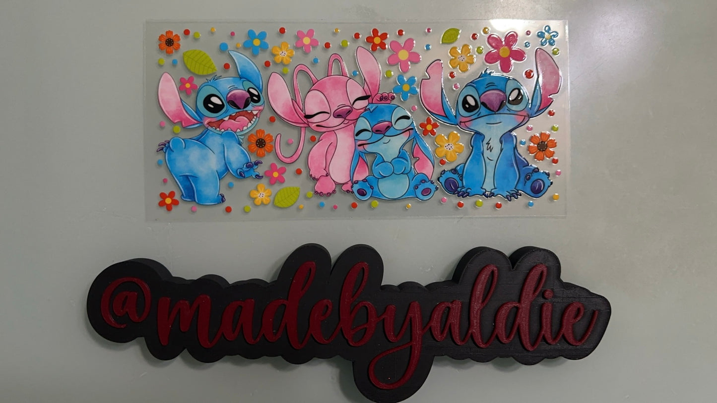 angel & stitch w flowers