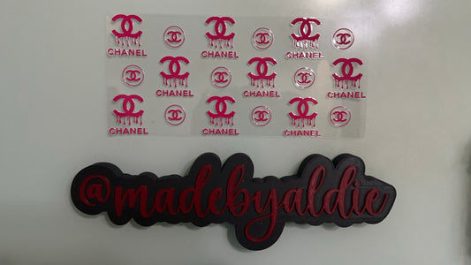 pink chanel drip