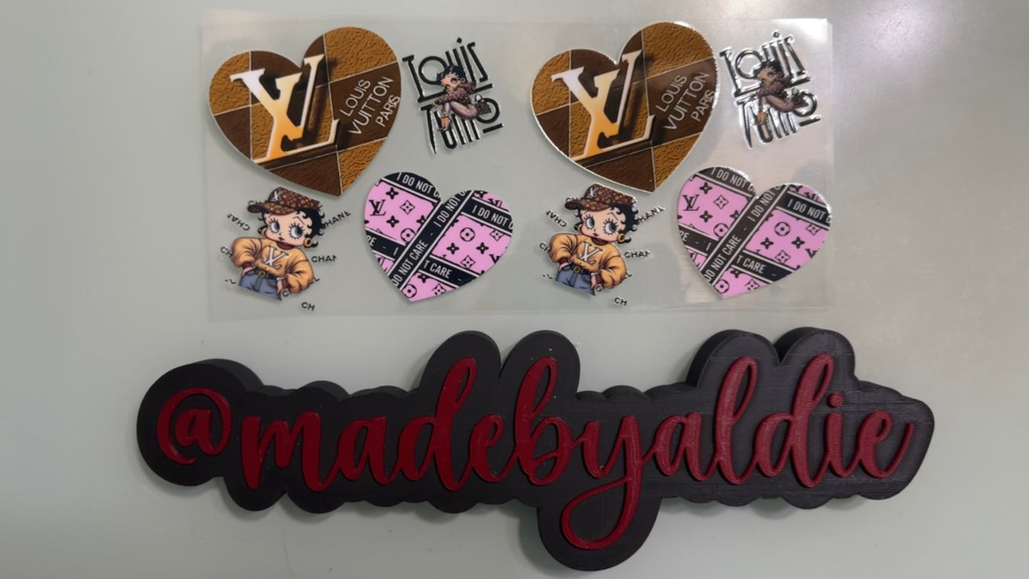lv hearts & betty boop