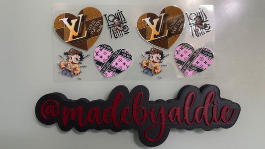 lv hearts & betty boop