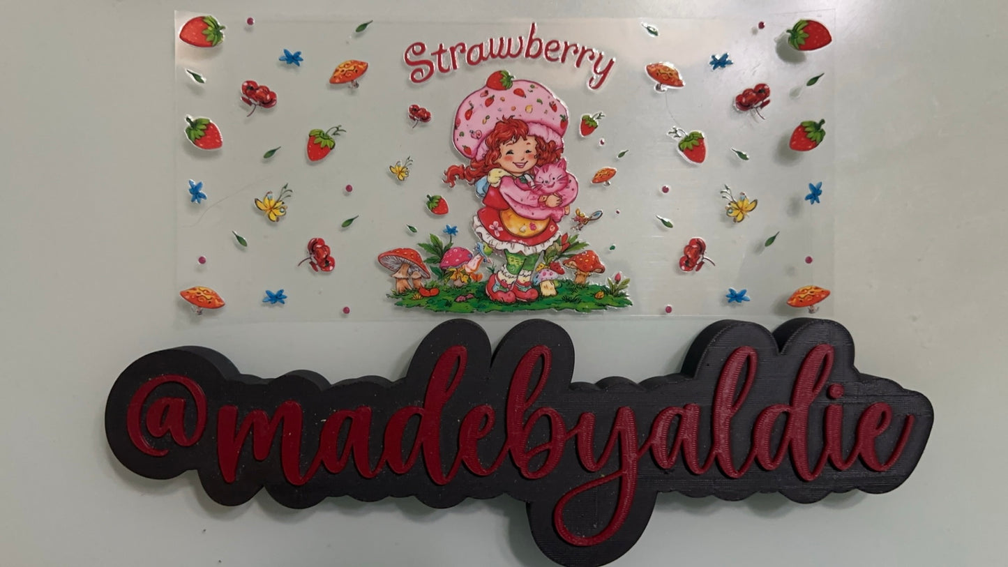 strawberry shortcake hugging custard