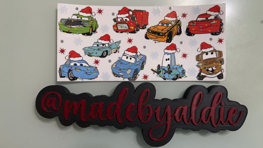 cars w snowflakes & sparks
