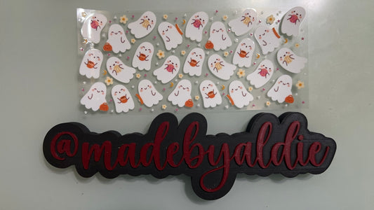ghosts holding concha’s or cups