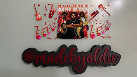 rod wave w music notes