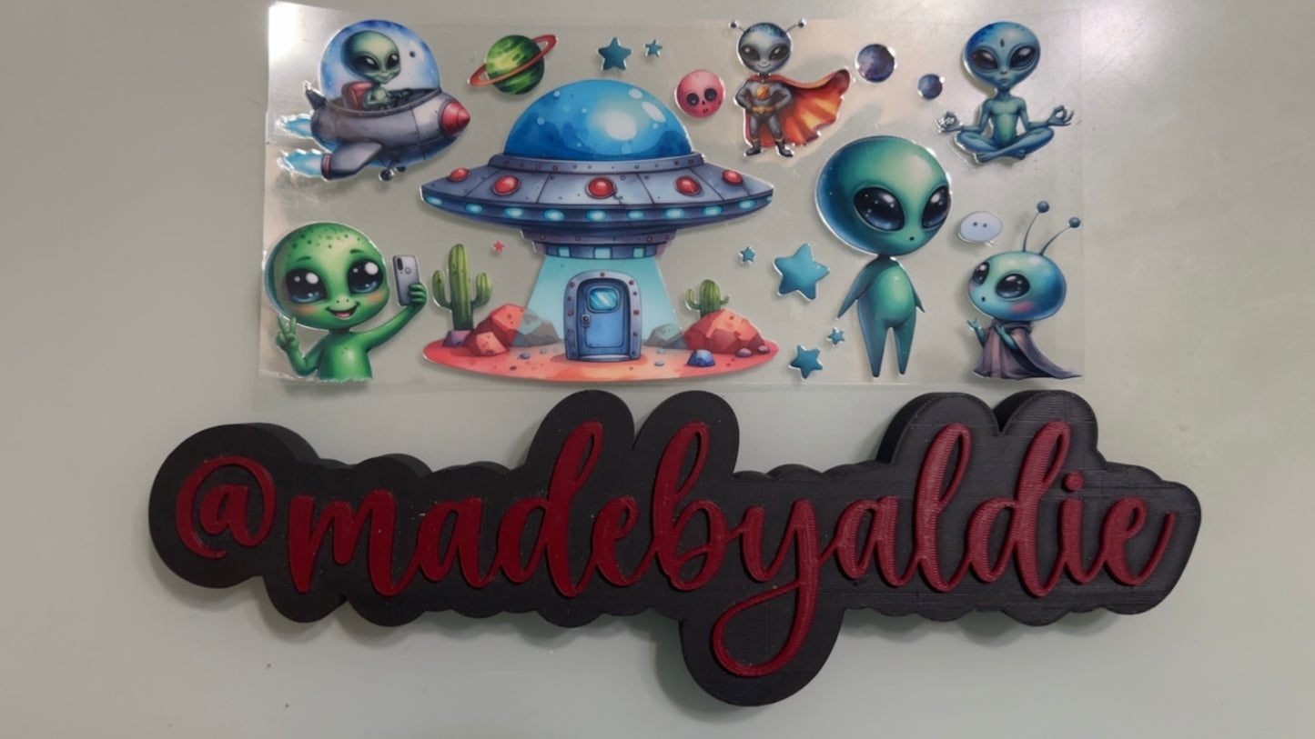 aliens w ufo & stars