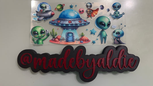 aliens w ufo & stars