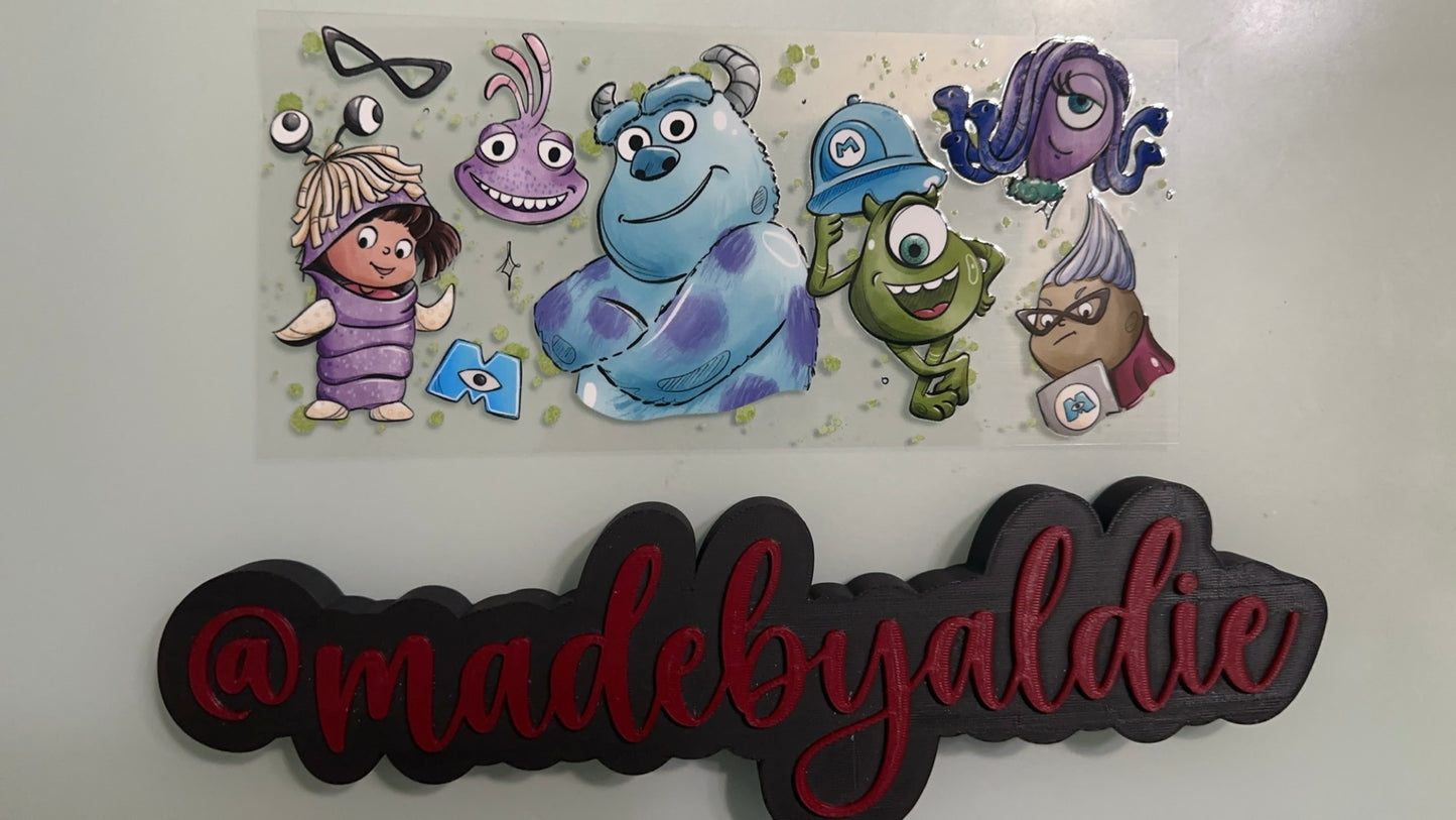 monsters inc w green splatter