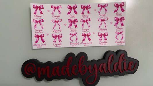 bows & bible affirmations