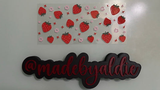 strawberries, flowers, & sparkle