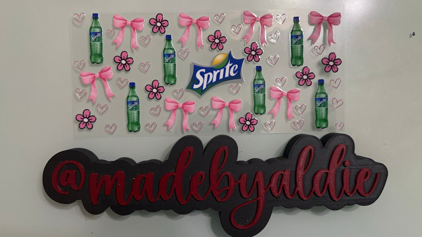 sprite w bows, flowers & hearts